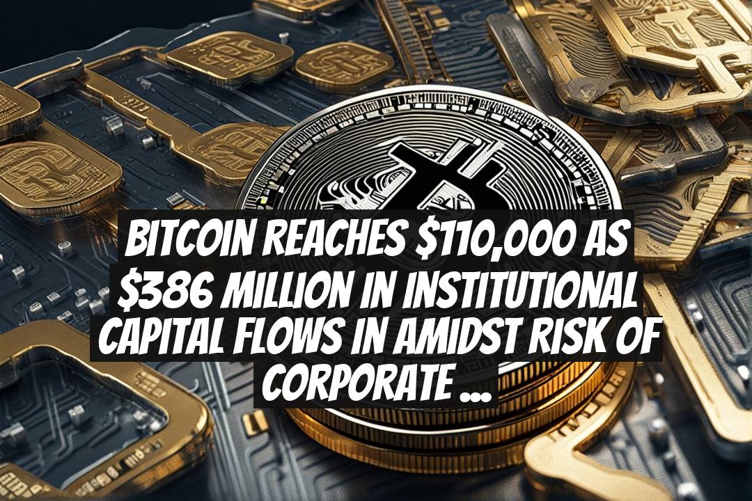 Bitcoin Reaches $110,000 as $386 Million in Institutional Capital Flows In Amidst Risk of Corporate Sell-Offs