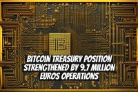 Bitcoin Treasury Position Strengthened by 9.7 Million Euros Operations