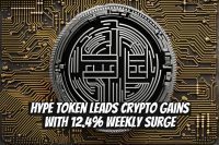 HYPE Token Leads Crypto Gains with 12.4% Weekly Surge