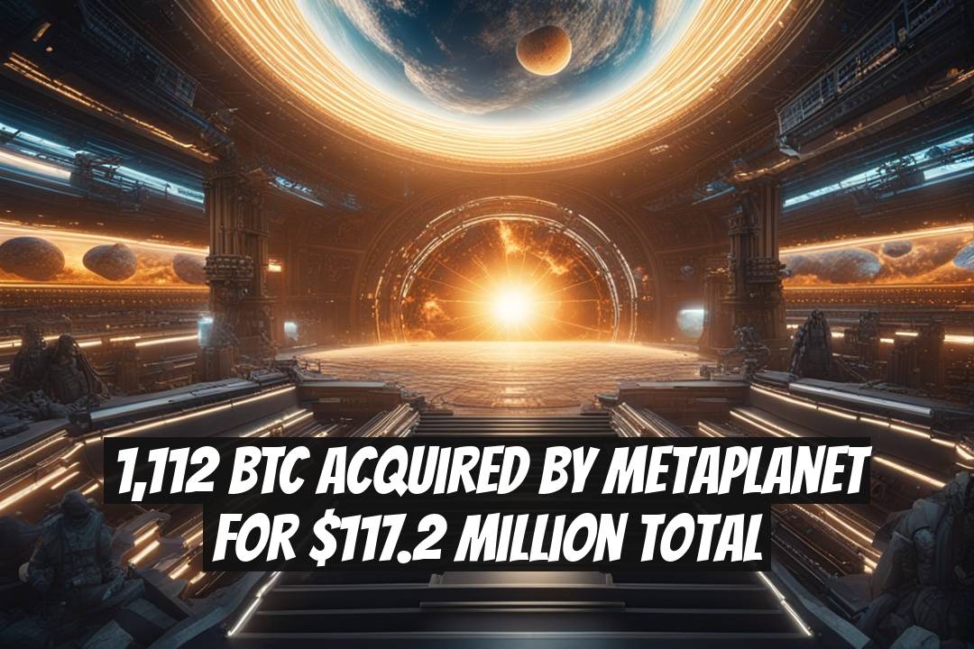 1,112 BTC Acquired by Metaplanet for $117.2 Million Total