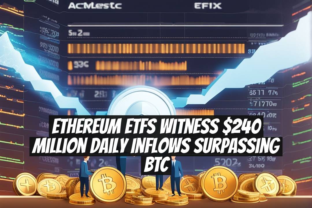 Ethereum ETFs Witness $240 Million Daily Inflows Surpassing BTC