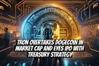 TRON overtakes Dogecoin in market cap and eyes IPO with treasury strategy