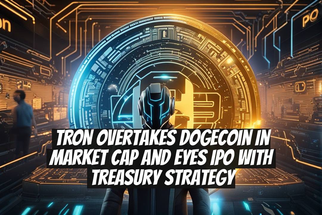 TRON overtakes Dogecoin in market cap and eyes IPO with treasury strategy