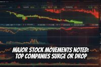Major Stock Movements Noted: Top Companies Surge or Drop