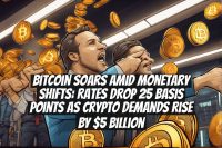Bitcoin Soars Amid Monetary Shifts: Rates Drop 25 Basis Points As Crypto Demands Rise By $5 Billion