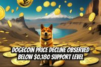 Dogecoin Price Decline Observed Below $0.180 Support Level