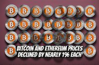Bitcoin and Ethereum Prices Declined by Nearly 1% Each