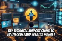 Key Technical Support Clung to by Litecoin Amid Volatile Market