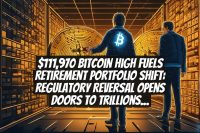 $111,970 Bitcoin High Fuels Retirement Portfolio Shift: Regulatory Reversal Opens Doors to Trillions in Institutional Crypto Investment
