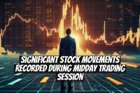 Significant Stock Movements Recorded During Midday Trading Session