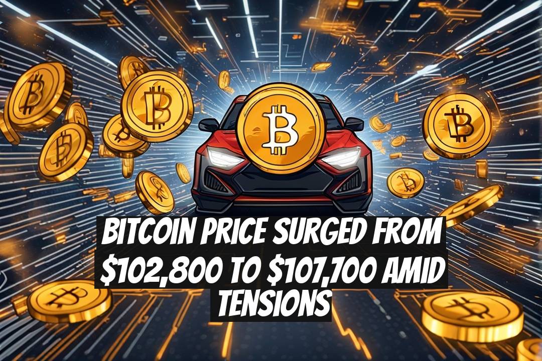 Bitcoin Price Surged from $102,800 to $107,700 Amid Tensions