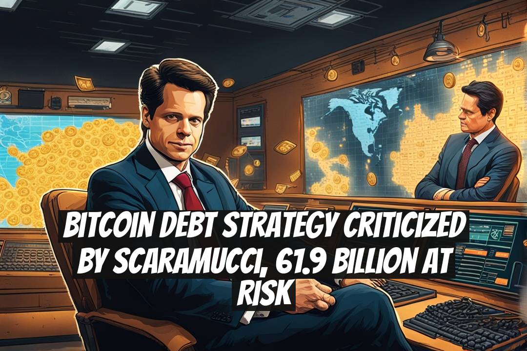 Bitcoin Debt Strategy Criticized by Scaramucci, 61.9 Billion at Risk