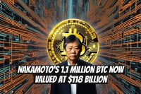 Nakamoto's 1.1 Million BTC Now Valued at $118 Billion