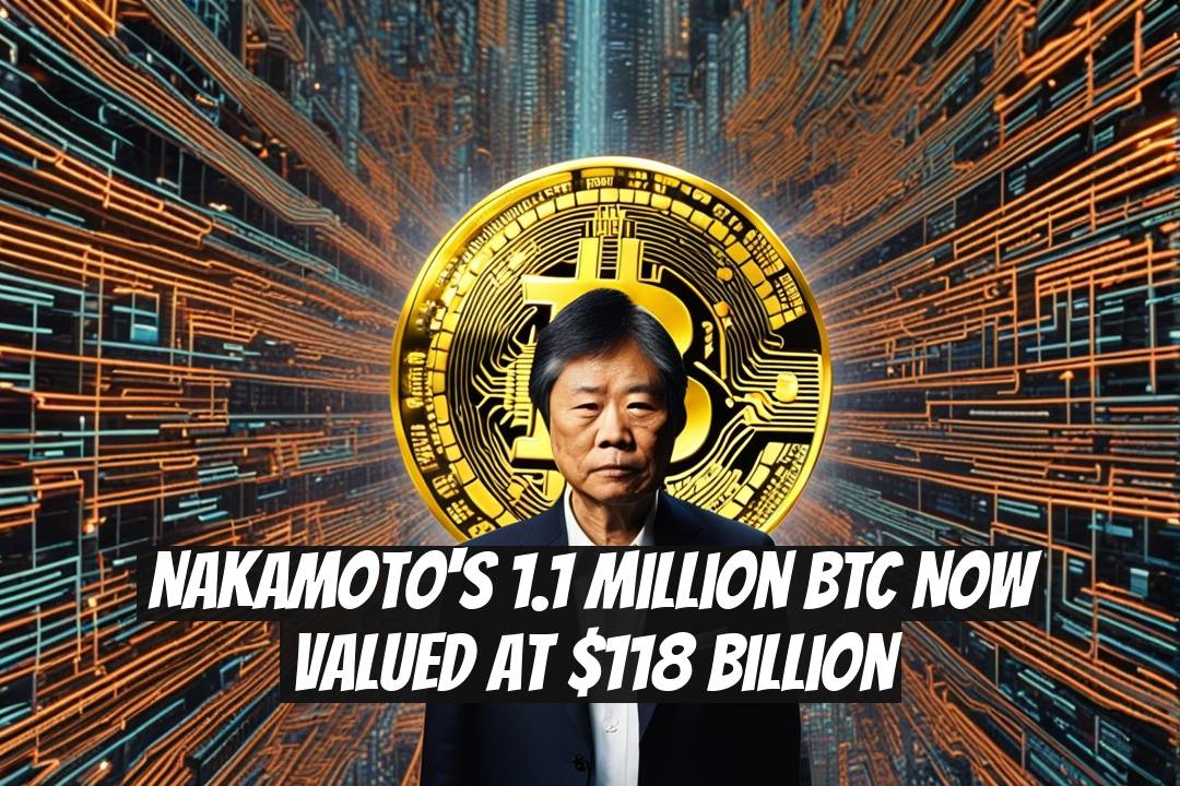 Nakamoto's 1.1 Million BTC Now Valued at $118 Billion