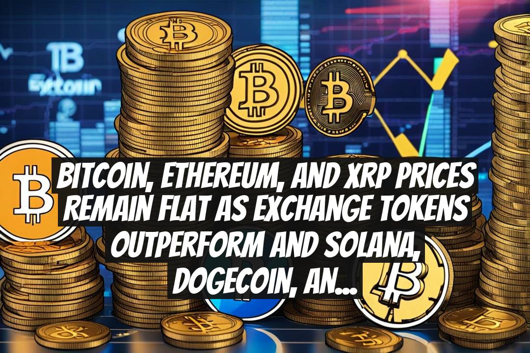 Bitcoin, Ethereum, and XRP prices remain flat as exchange tokens outperform and Solana, Dogecoin, and Cardano emerge as top crypto picks