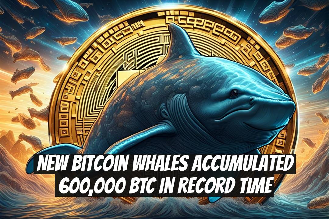New Bitcoin Whales Accumulated 600,000 BTC in Record Time