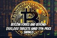Bitcoin Forks And Beyond: $100,000 Targets Amid 11% Price Swings