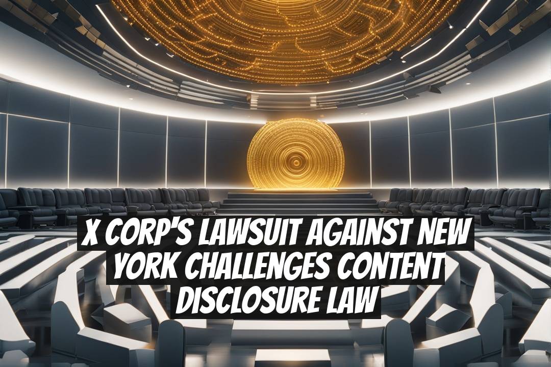 X Corp's Lawsuit Against New York Challenges Content Disclosure Law