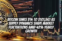 Bitcoin Sinks 3% To $101,561 As Supply Dynamics Shape Market Fluctuations Amid 42% Yearly Growth