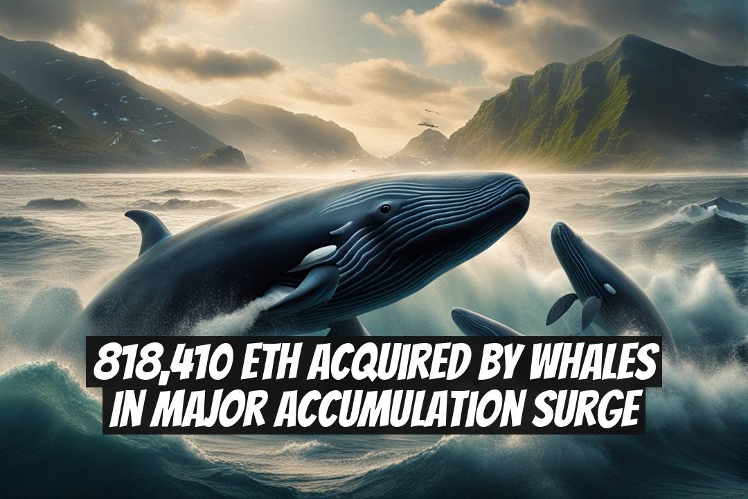 818,410 ETH Acquired by Whales in Major Accumulation Surge
