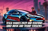 Tesla Shares Drop and Rebound Amid Musk and Trump Tensions