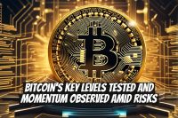 Bitcoin's Key Levels Tested and Momentum Observed Amid Risks