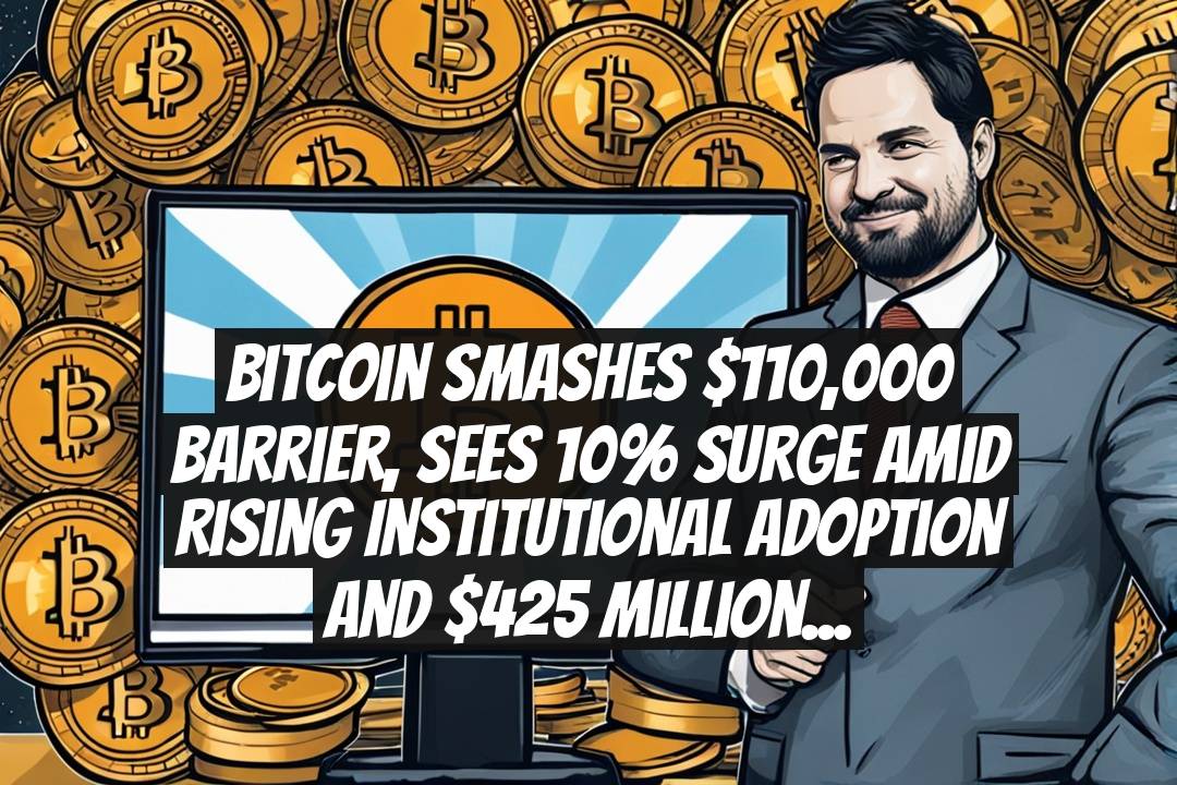 Bitcoin Smashes $110,000 Barrier, Sees 10% Surge Amid Rising Institutional Adoption and $425 Million ETF Inflows