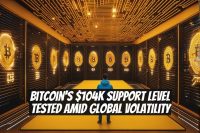 Bitcoin's $104K Support Level Tested Amid Global Volatility