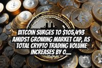 Bitcoin Surges to $105,493 Amidst Growing Market Cap, as Total Crypto Trading Volume Increases by 0.54% in 24 Hours