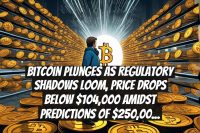 Bitcoin Plunges As Regulatory Shadows Loom, Price Drops Below $104,000 Amidst Predictions Of $250,000 By Year-End