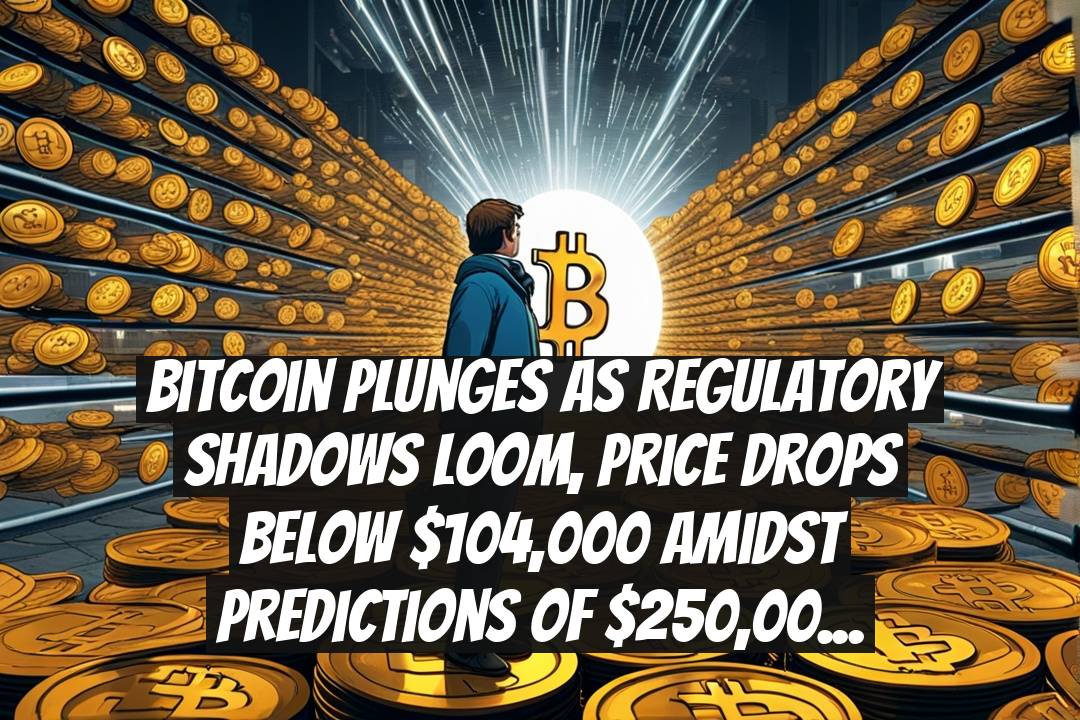 Bitcoin Plunges As Regulatory Shadows Loom, Price Drops Below $104,000 Amidst Predictions Of $250,000 By Year-End