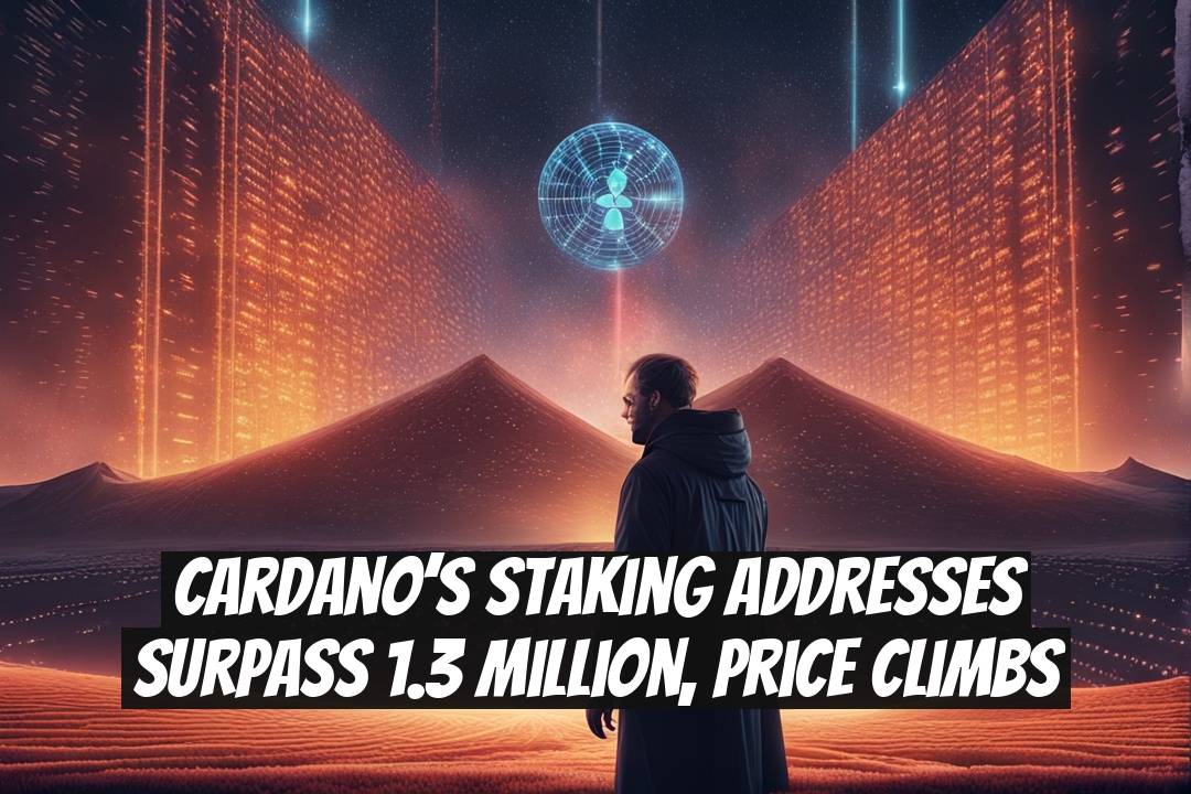 Cardano’s Staking Addresses Surpass 1.3 Million, Price Climbs