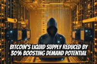 Bitcoin's Liquid Supply Reduced by 30% Boosting Demand Potential