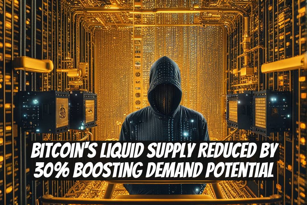 Bitcoin's Liquid Supply Reduced by 30% Boosting Demand Potential