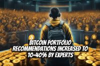 Bitcoin Portfolio Recommendations Increased to 10-40% by Experts