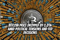 Bitcoin Price Dropped by 0.8% Amid Political Tensions and Fed Decisions