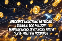 Bitcoin's Lightning Network Surges: 100 Million Transactions in Q1 2025 and a 9.7% Yield on Holdings