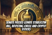 Senate passes GENIUS stablecoin bill, boosting Circle and crypto stocks
