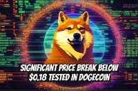 Significant Price Break Below $0.18 Tested in Dogecoin
