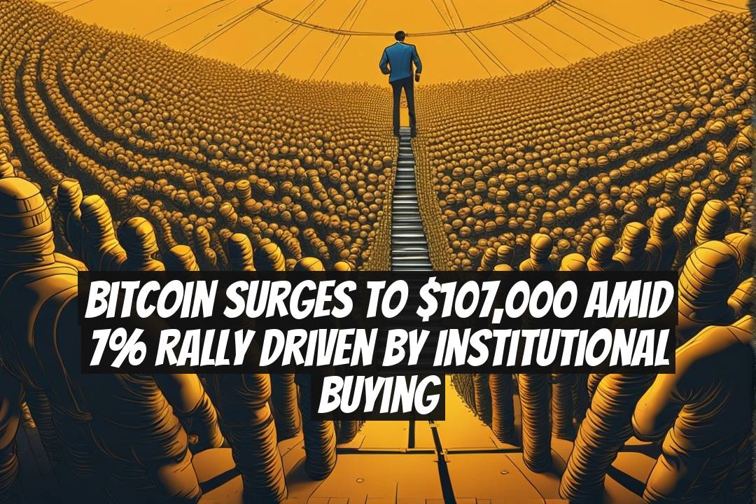 Bitcoin Surges To $107,000 Amid 7% Rally Driven By Institutional Buying