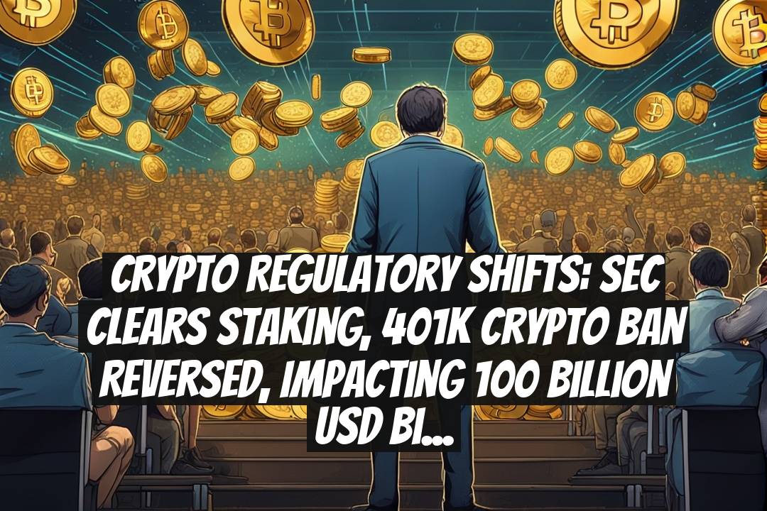 Crypto Regulatory Shifts: SEC Clears Staking, 401k Crypto Ban Reversed, Impacting 100 Billion USD Bitcoin Market