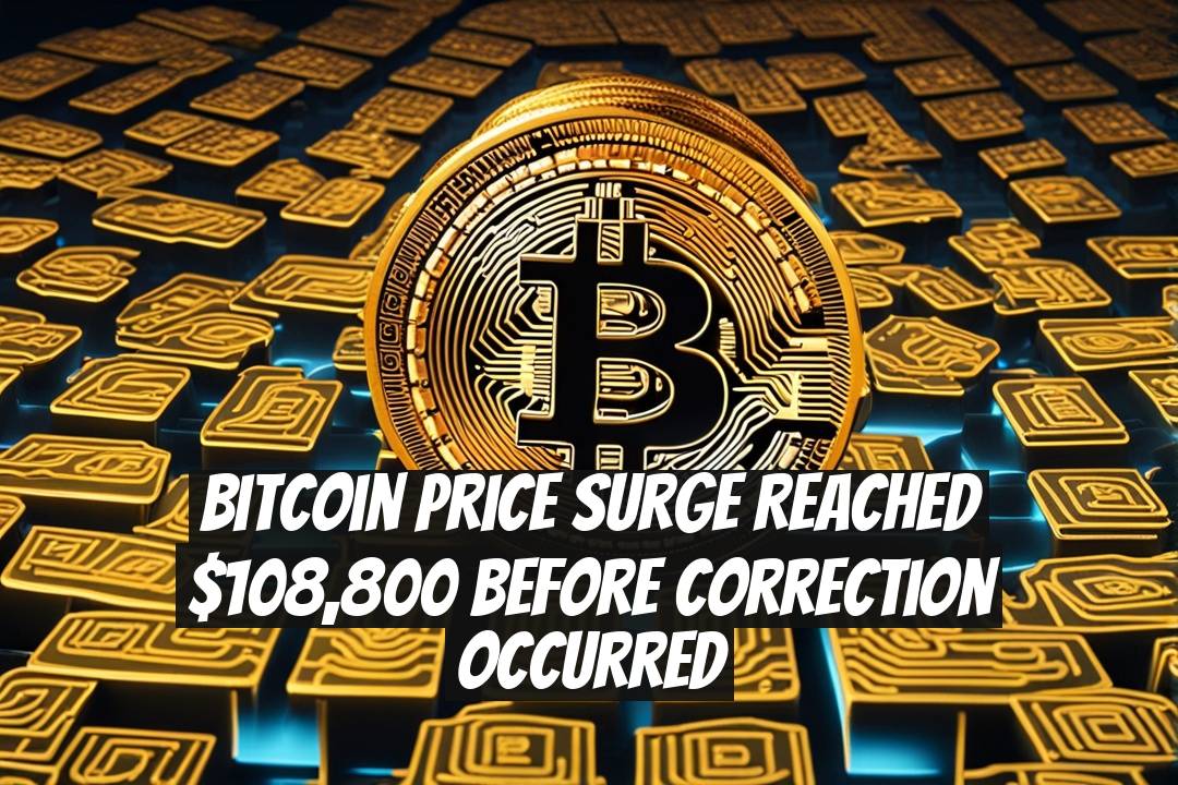Bitcoin Price Surge Reached $108,800 Before Correction Occurred