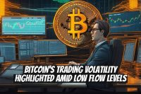 Bitcoin's Trading Volatility Highlighted Amid Low Flow Levels