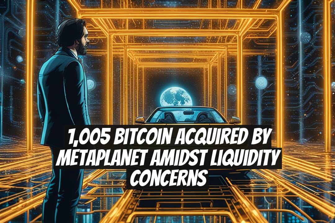 1,005 Bitcoin Acquired by Metaplanet Amidst Liquidity Concerns