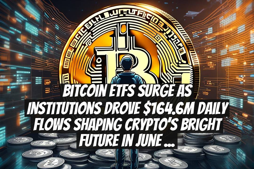 Bitcoin ETFs Surge As Institutions Drove $164.6M Daily Flows Shaping Crypto’s Bright Future in June 2025