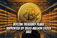 Bitcoin Treasury Plans Supported by $500 Million Stock Sale
