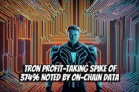 Tron Profit-Taking Spike of 374% Noted by On-Chain Data