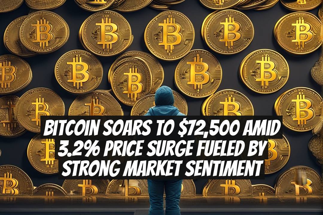 Bitcoin Soars To $72,500 Amid 3.2% Price Surge Fueled By Strong Market Sentiment