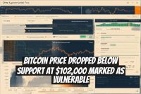 Bitcoin Price Dropped Below Support at $102,000 Marked as Vulnerable