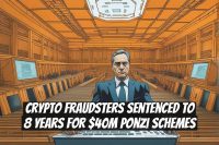 Crypto Fraudsters Sentenced to 8 Years for $40M Ponzi Schemes